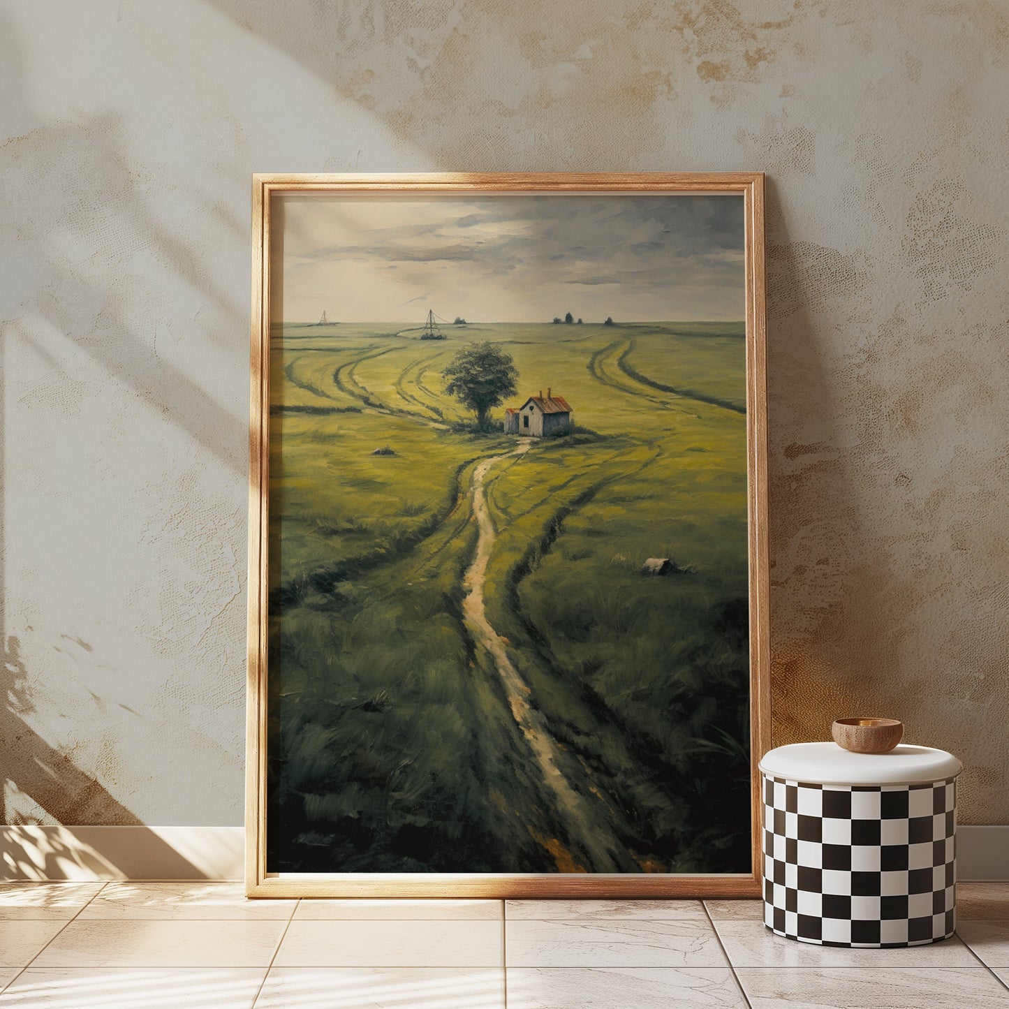 Premium Poster of Tranquil Countryside Landscape Art Print Posters