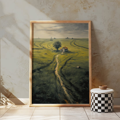 Premium Poster of Tranquil Countryside Landscape Art Print Posters