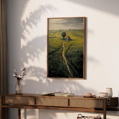 Premium Poster of Tranquil Countryside Landscape Art Print Posters