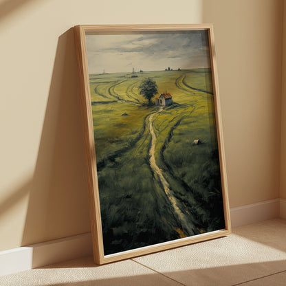 Premium Poster of Tranquil Countryside Landscape Art Print Posters