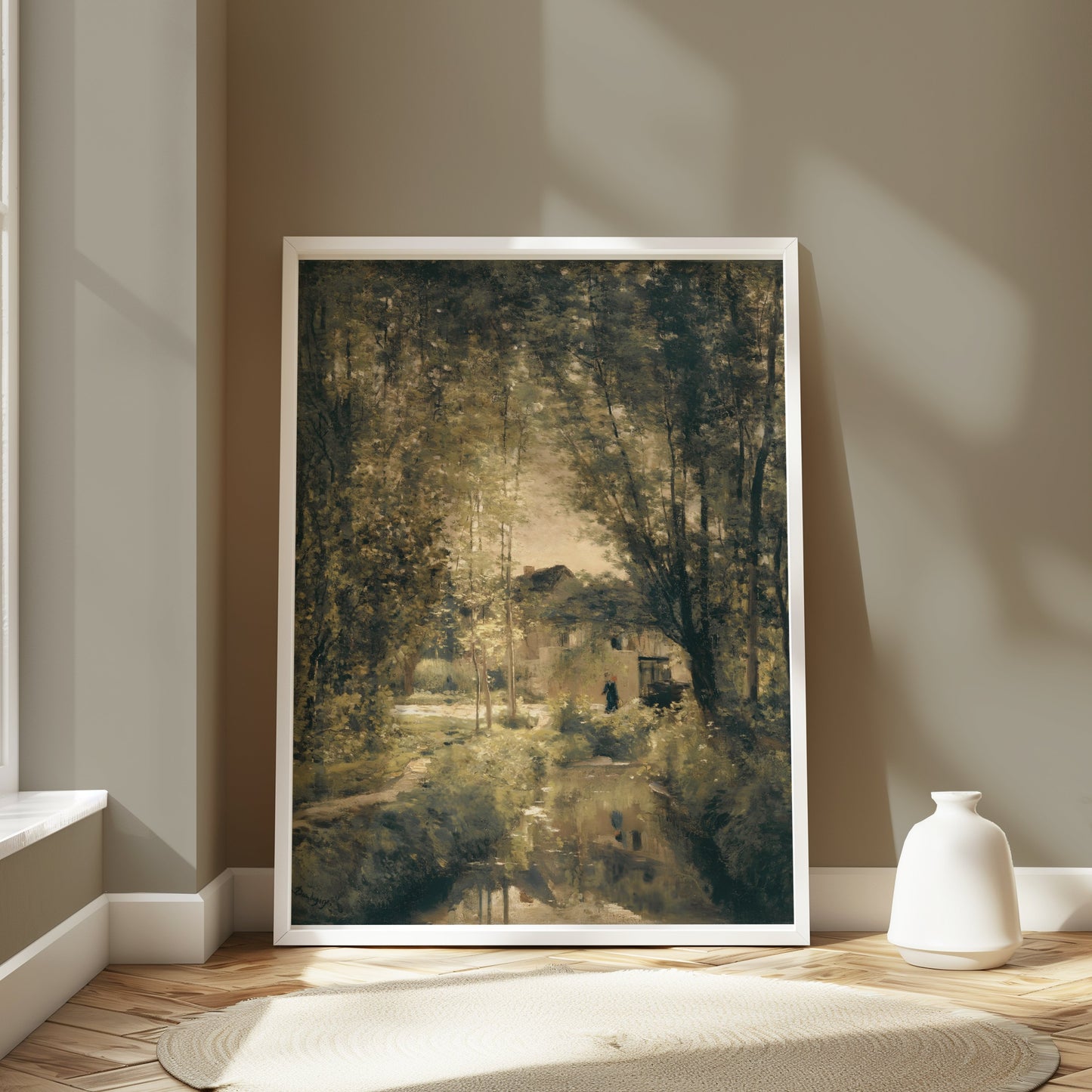 Premium Poster of Tranquil Countryside Pathway Landscape Art Print Posters