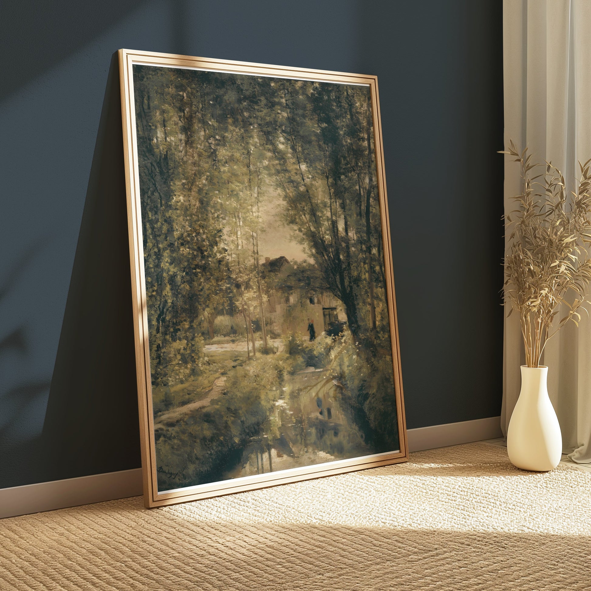 Premium Poster of Tranquil Countryside Pathway Landscape Art Print Posters