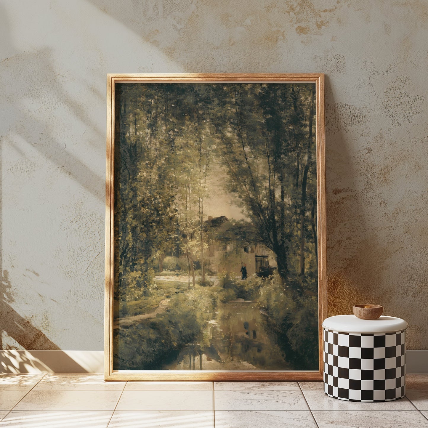 Premium Poster of Tranquil Countryside Pathway Landscape Art Print Posters