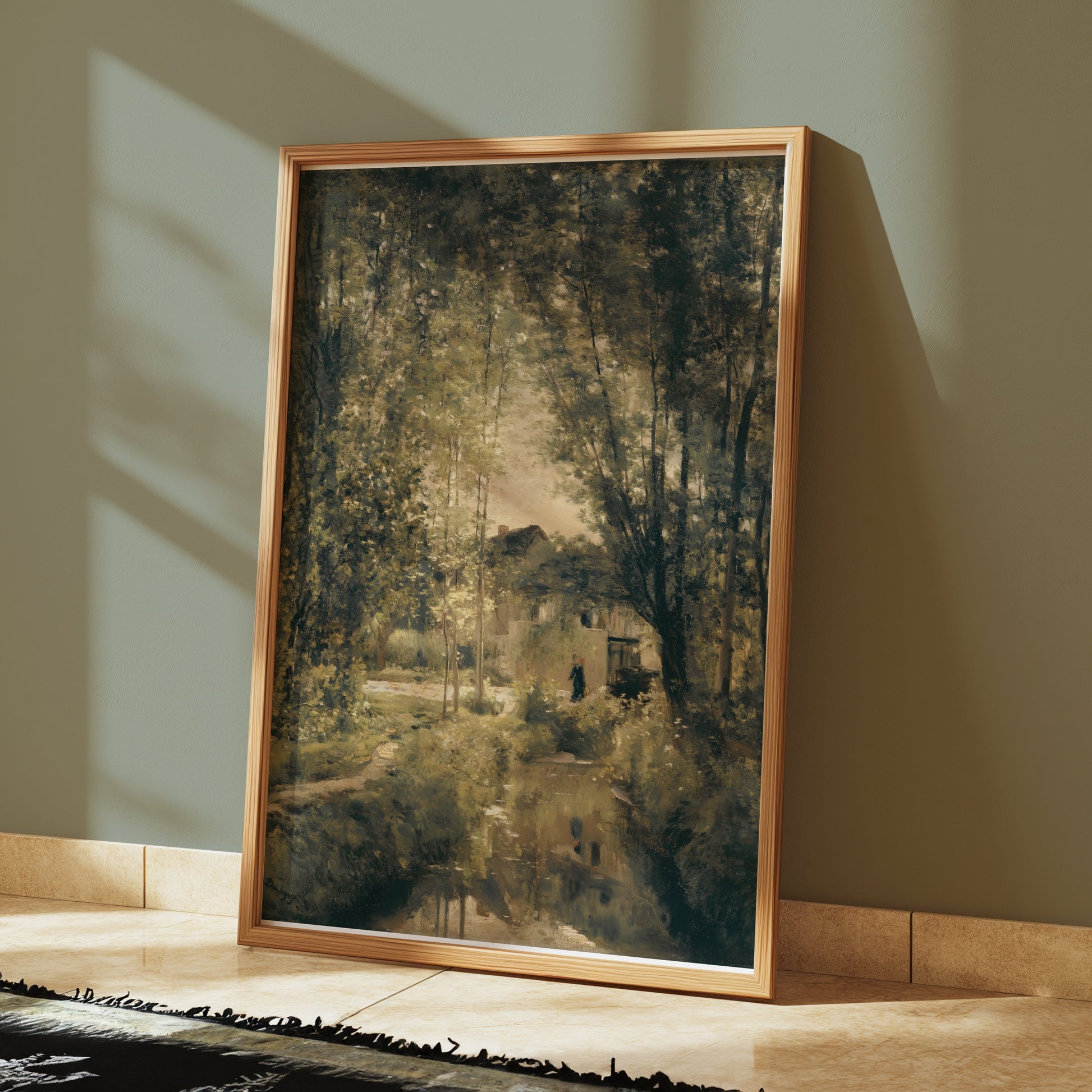 Premium Poster of Tranquil Countryside Pathway Landscape Art Print Posters