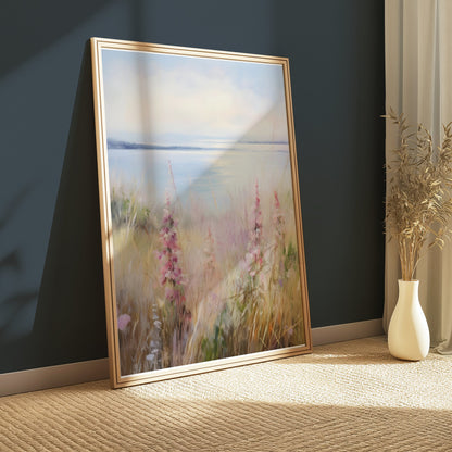 Premium Poster of Tranquil Landscape Serenity Coastal Scene Posters