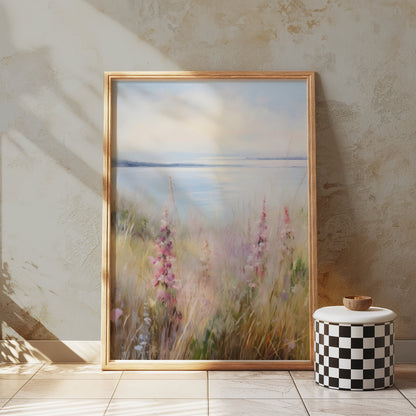 Premium Poster of Tranquil Landscape Serenity Coastal Scene Posters
