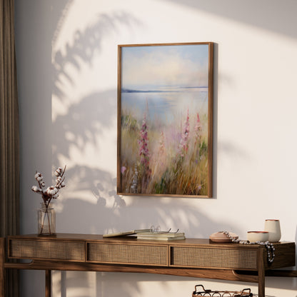 Premium Poster of Tranquil Landscape Serenity Coastal Scene Posters