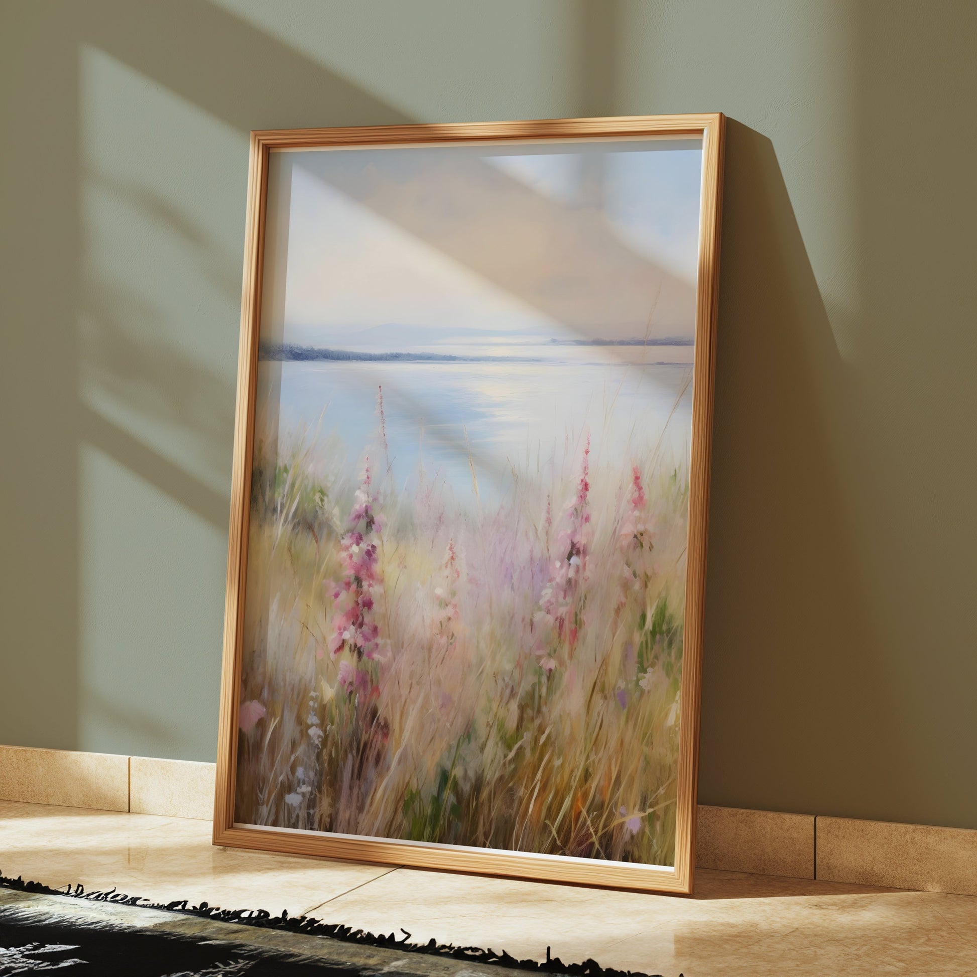 Premium Poster of Tranquil Landscape Serenity Coastal Scene Posters