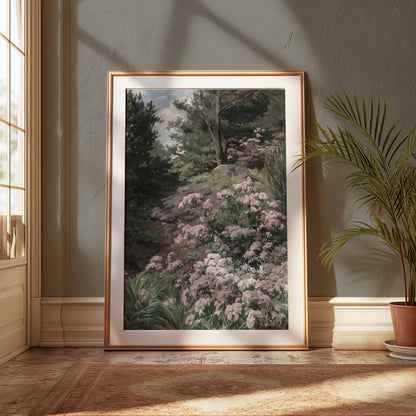 Premium Poster of Tranquil Scenic Garden Nature Themed Art Print Posters