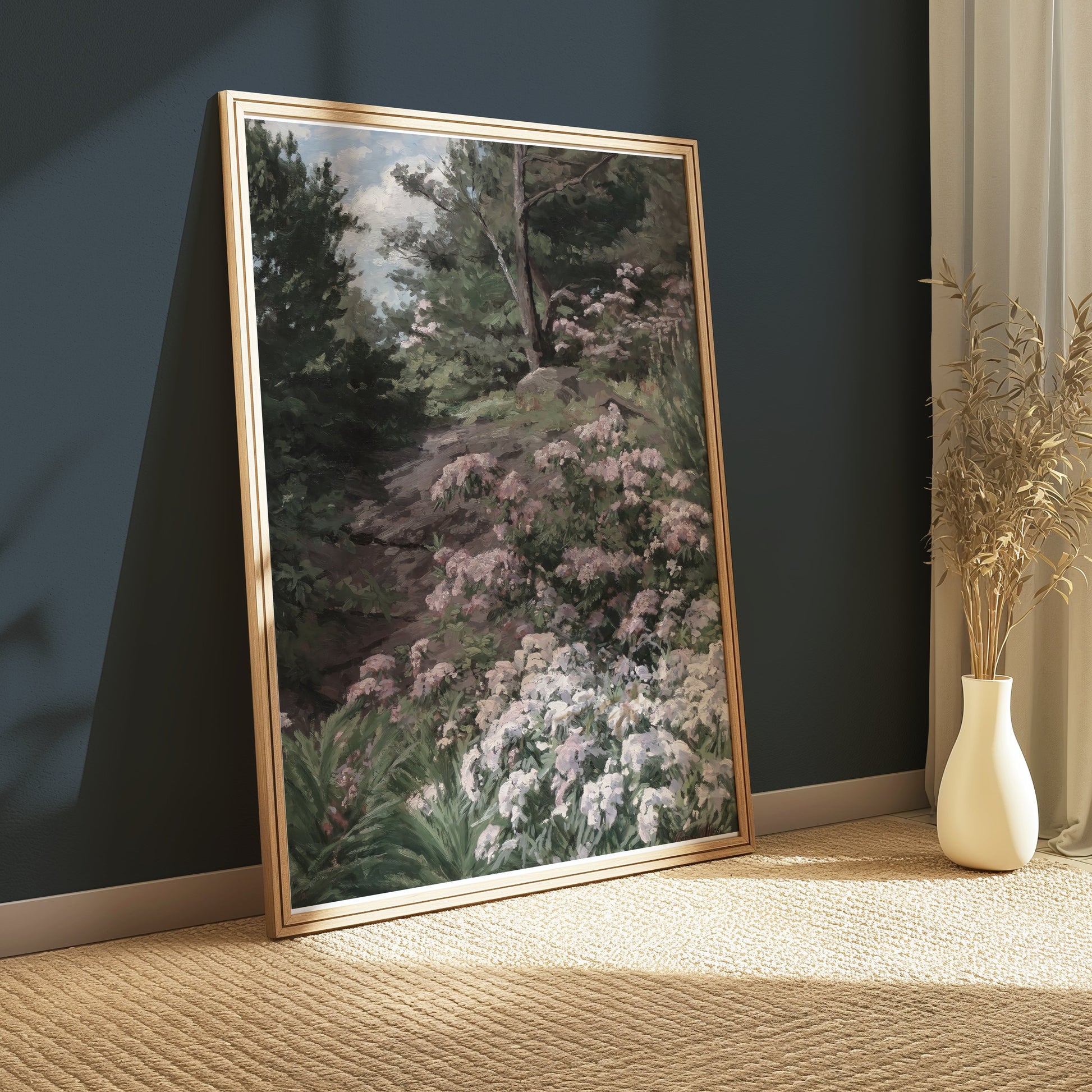 Premium Poster of Tranquil Scenic Garden Nature Themed Art Print Posters