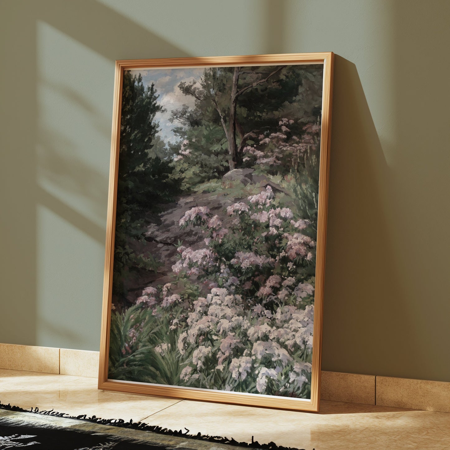 Premium Poster of Tranquil Scenic Garden Nature Themed Art Print Posters