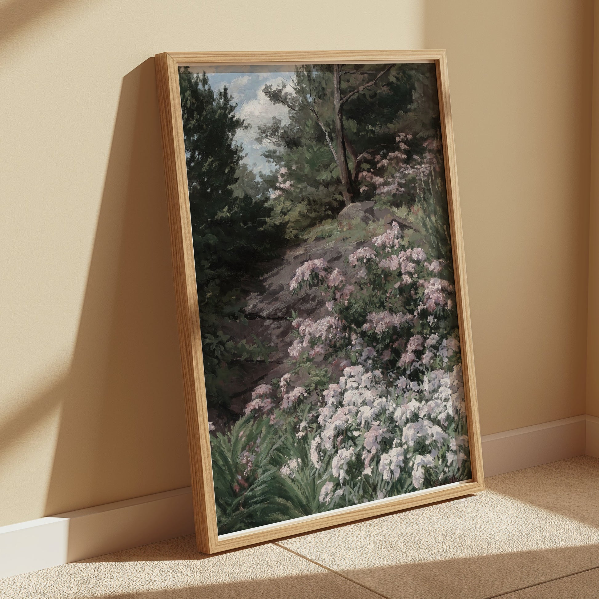 Premium Poster of Tranquil Scenic Garden Nature Themed Art Print Posters