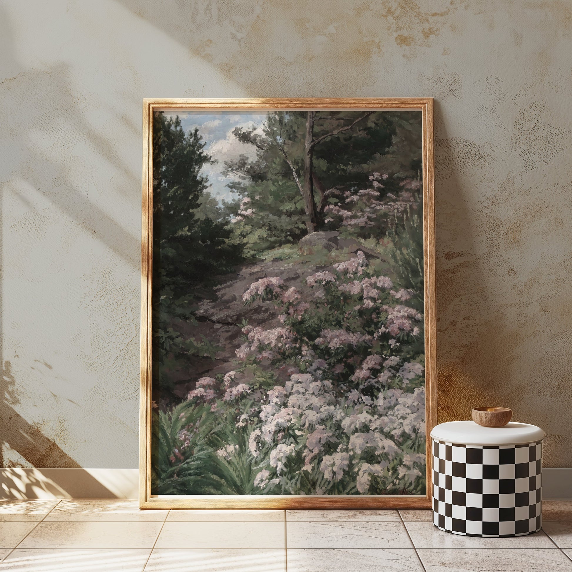 Premium Poster of Tranquil Scenic Garden Nature Themed Art Print Posters