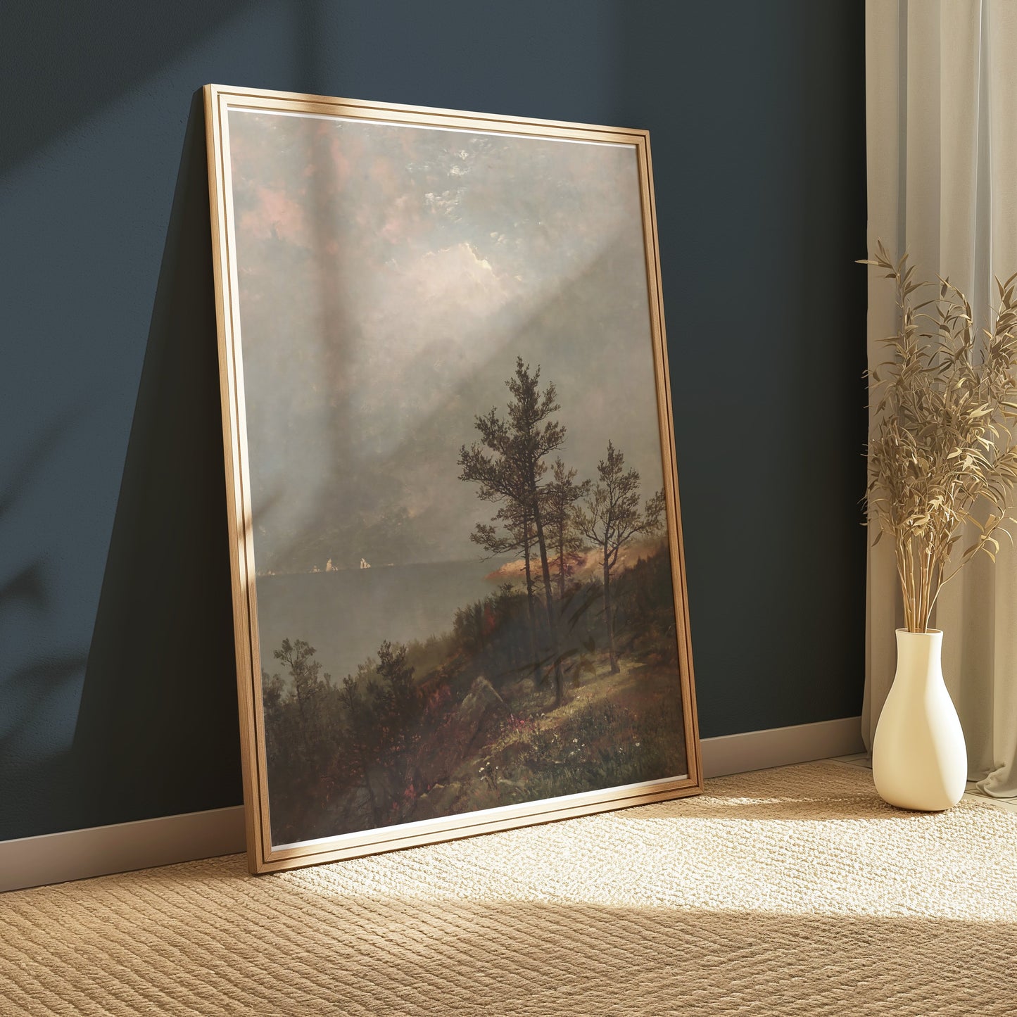 Premium Poster of Tranquil Scenic Landscape with Pine Trees Posters