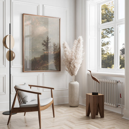 Premium Poster of Tranquil Scenic Landscape with Pine Trees Posters