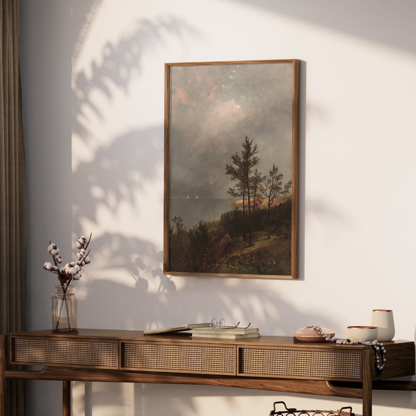 Premium Poster of Tranquil Scenic Landscape with Pine Trees Posters