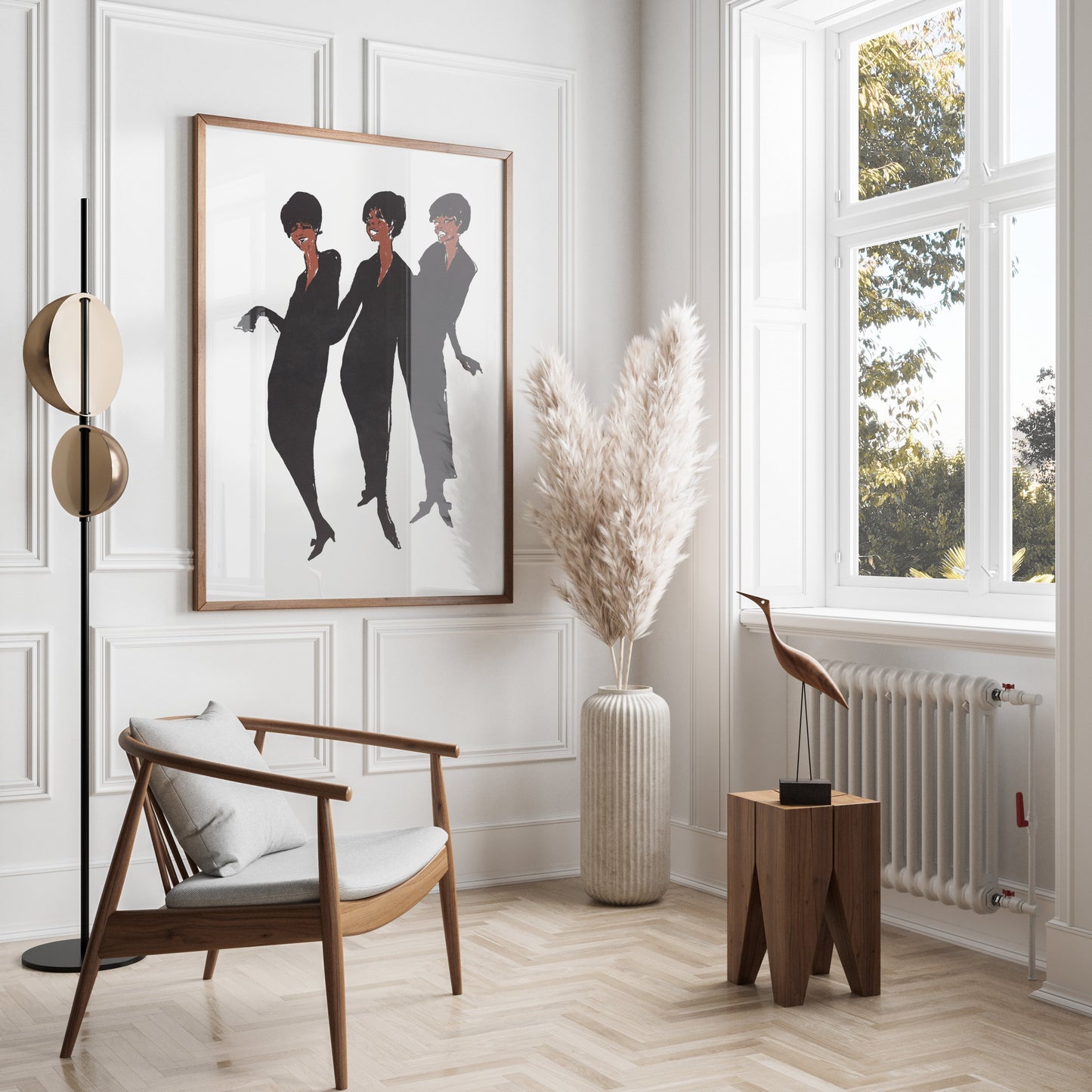 Premium Poster of Trio of Dancing Women in Elegant Silhouettes Posters