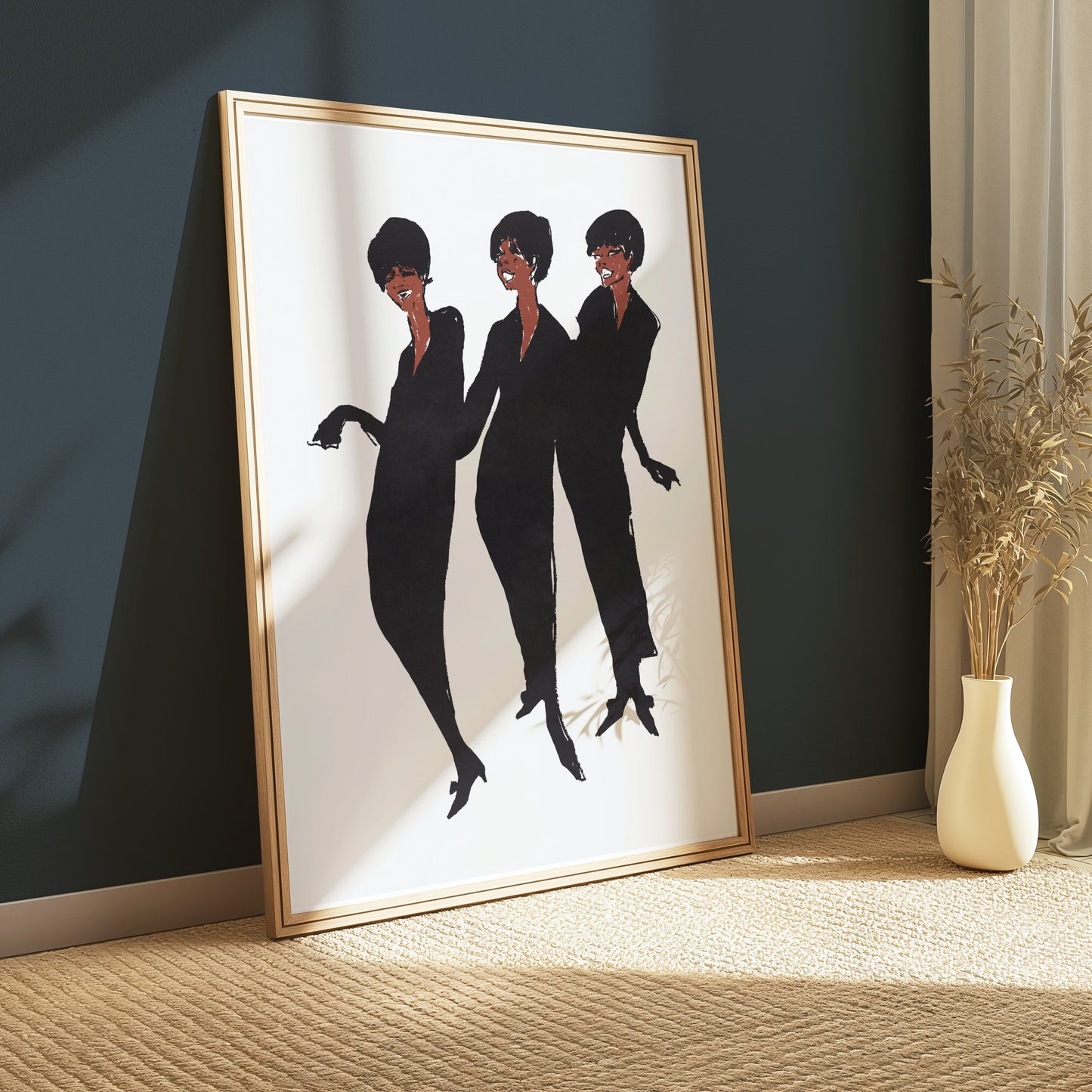 Premium Poster of Trio of Dancing Women in Elegant Silhouettes Posters