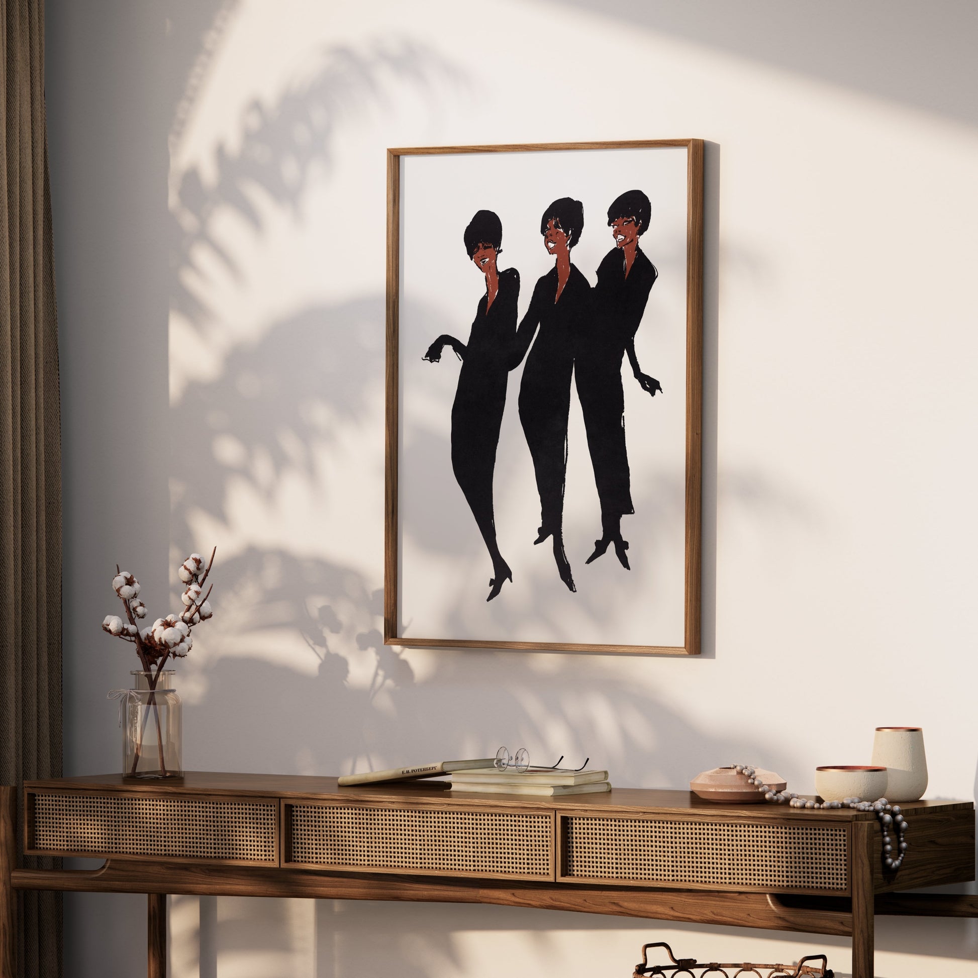 Premium Poster of Trio of Dancing Women in Elegant Silhouettes Posters