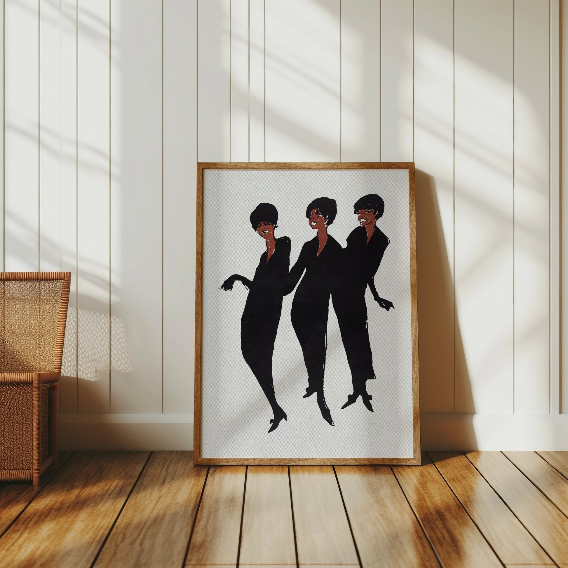 Premium Poster of Trio of Dancing Women in Elegant Silhouettes Posters