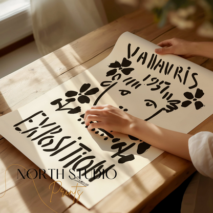 Premium Poster of Unique Abstract Art Exhibition Vallauris 1953 Posters