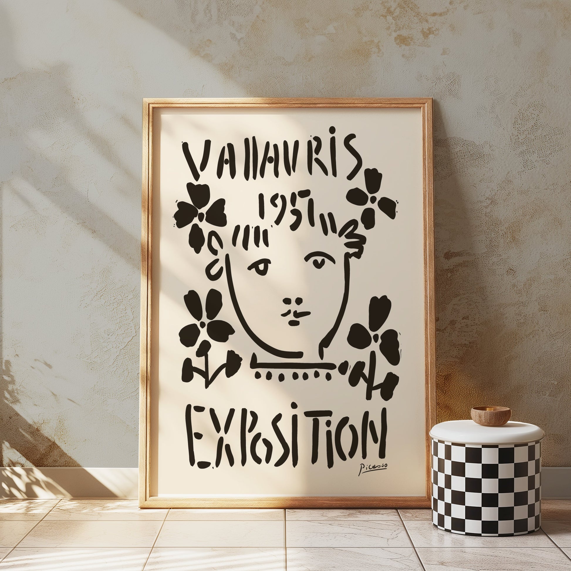 Premium Poster of Unique Abstract Art Exhibition Vallauris 1953 Posters