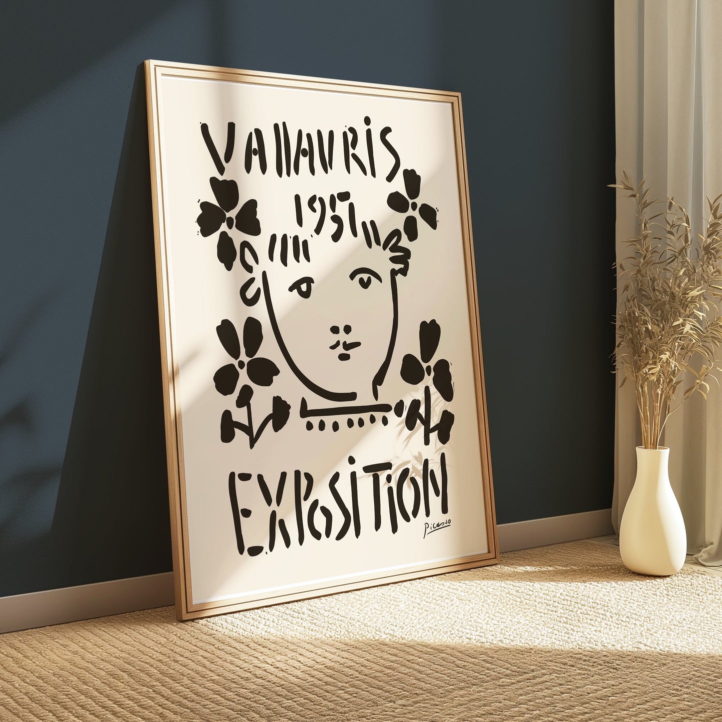 Premium Poster of Unique Abstract Art Exhibition Vallauris 1953 Posters