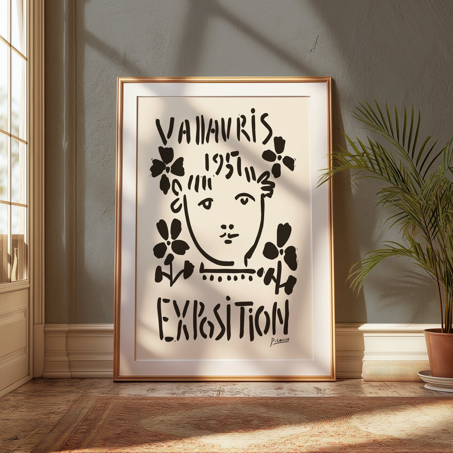 Premium Poster of Unique Abstract Art Exhibition Vallauris 1953 Posters