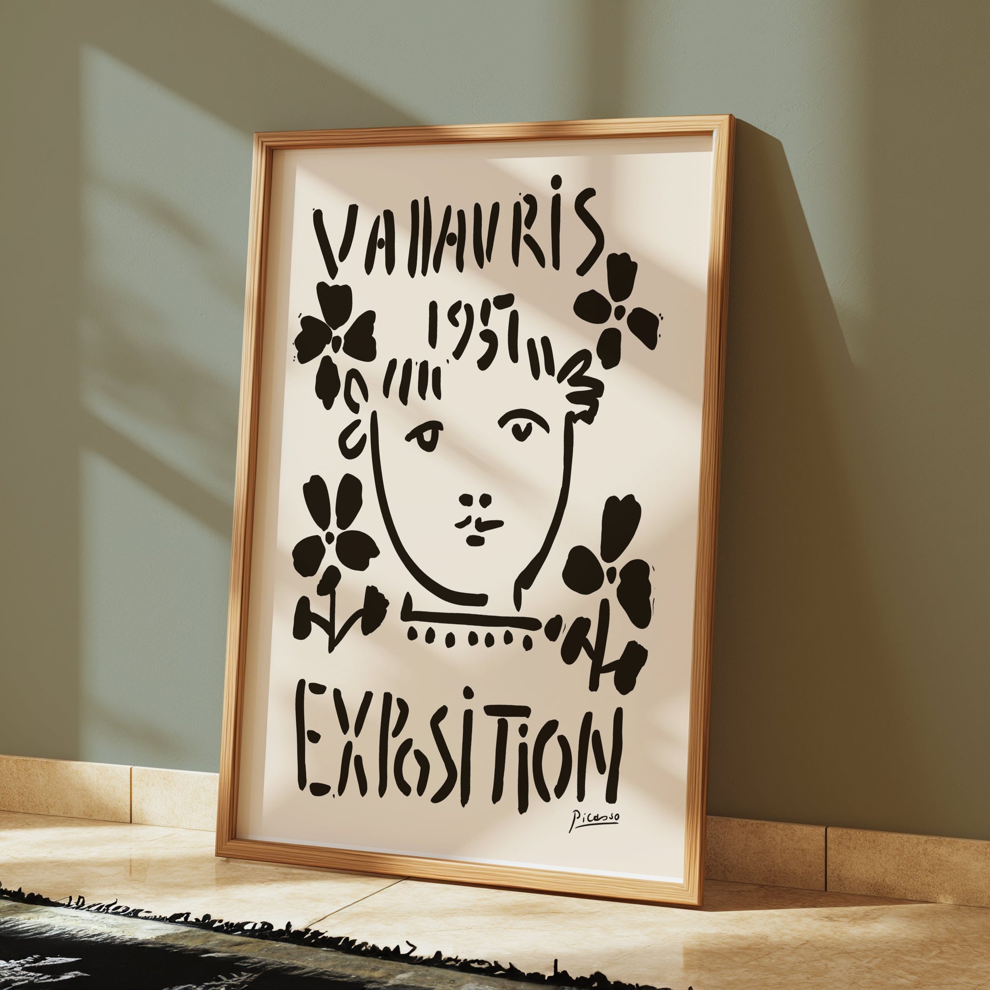 Premium Poster of Unique Abstract Art Exhibition Vallauris 1953 Posters