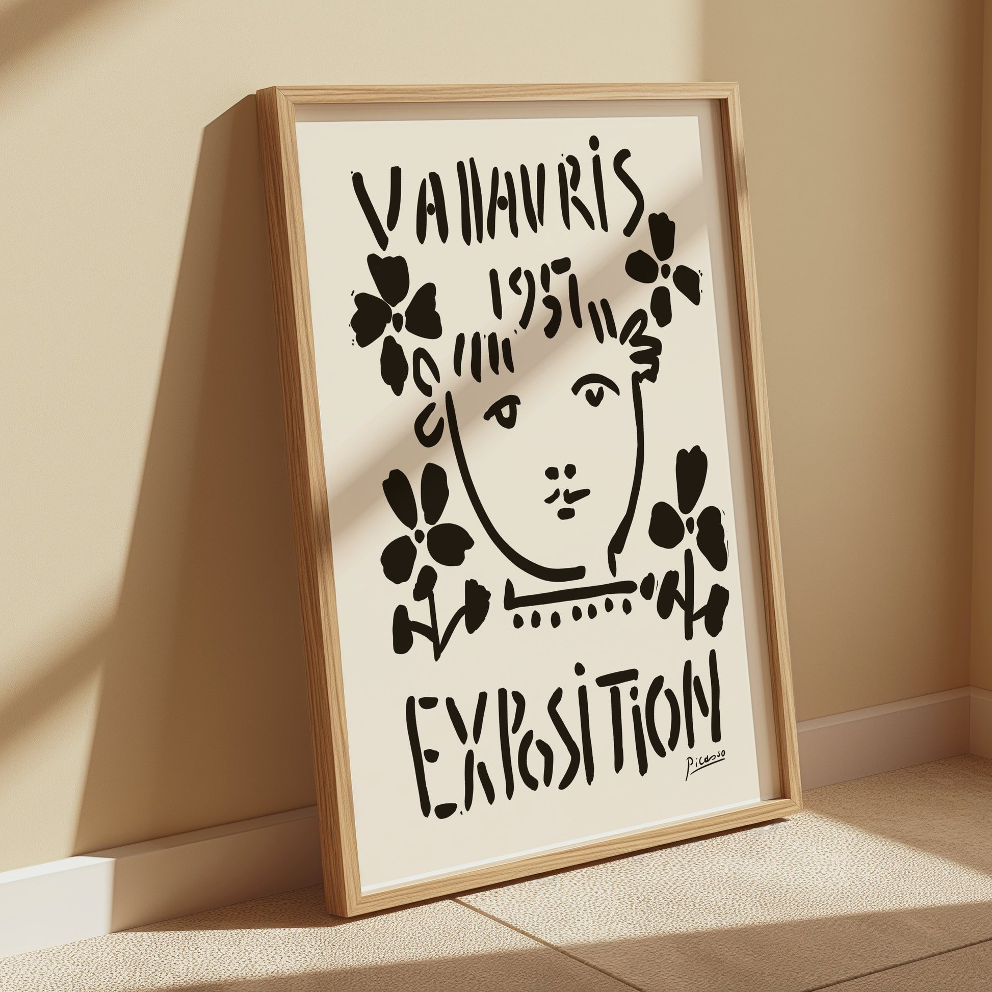 Premium Poster of Unique Abstract Art Exhibition Vallauris 1953 Posters