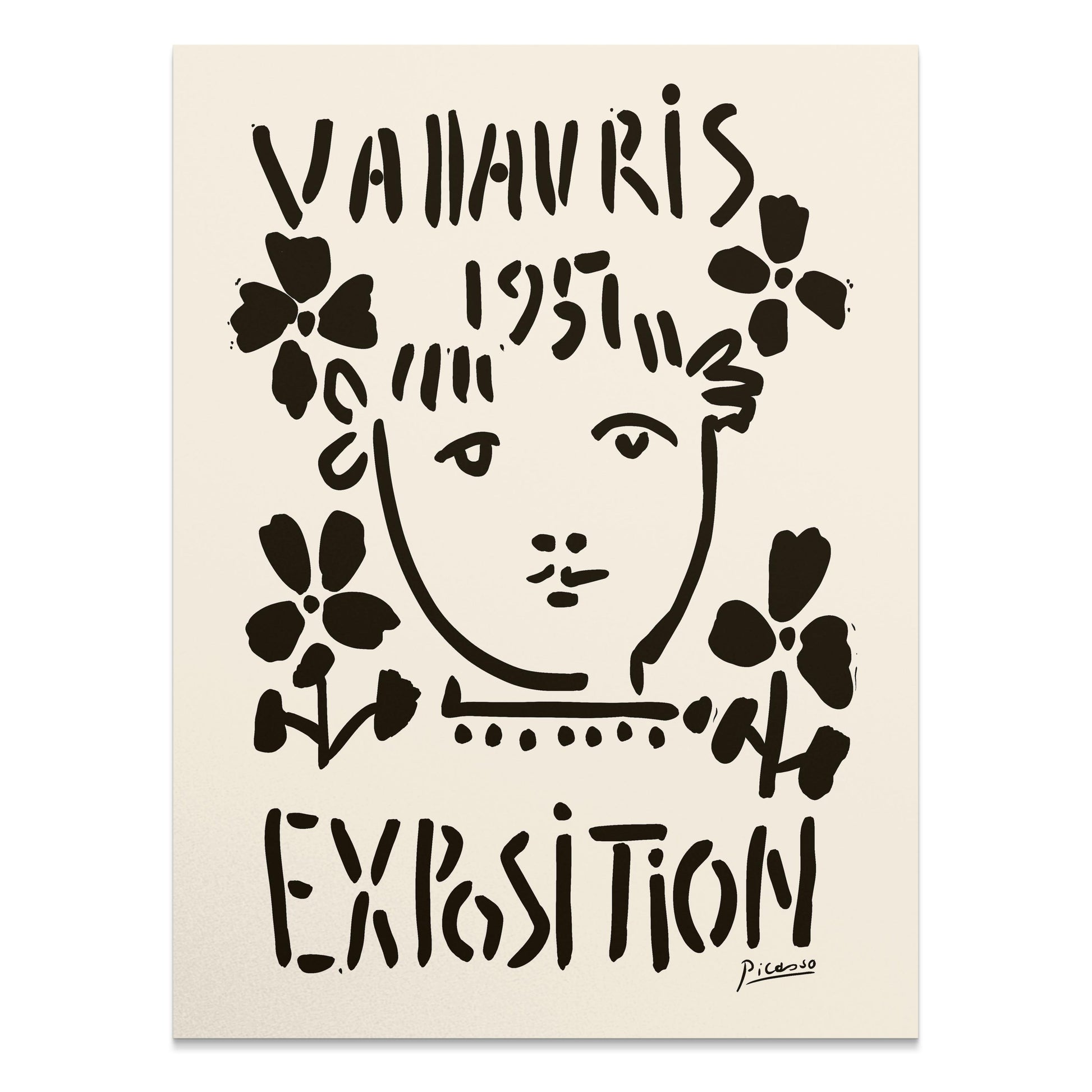 Premium Poster of Unique Abstract Art Exhibition Vallauris 1953 Posters