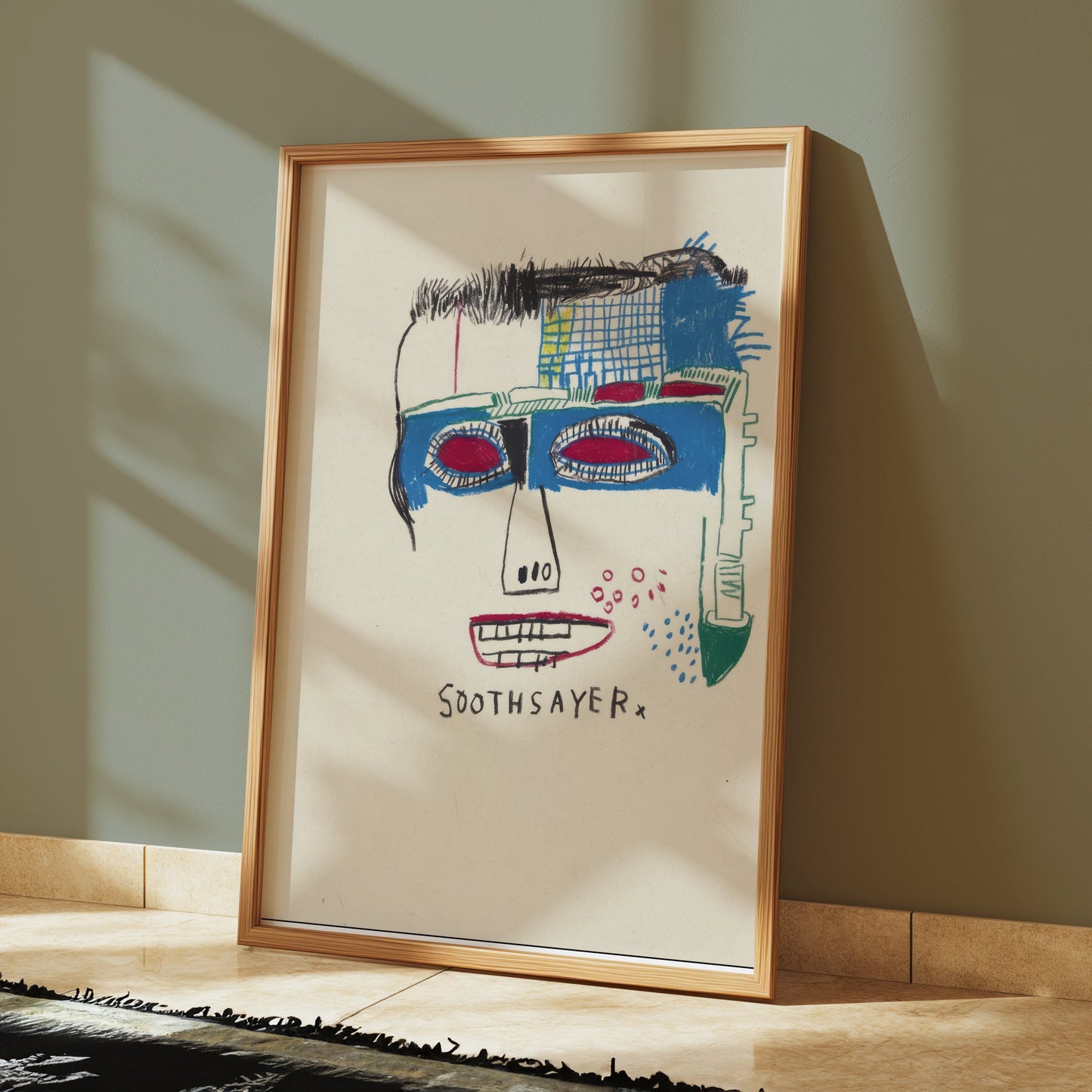 Premium Poster of Unique Abstract Face Art Design Soothsayer Posters