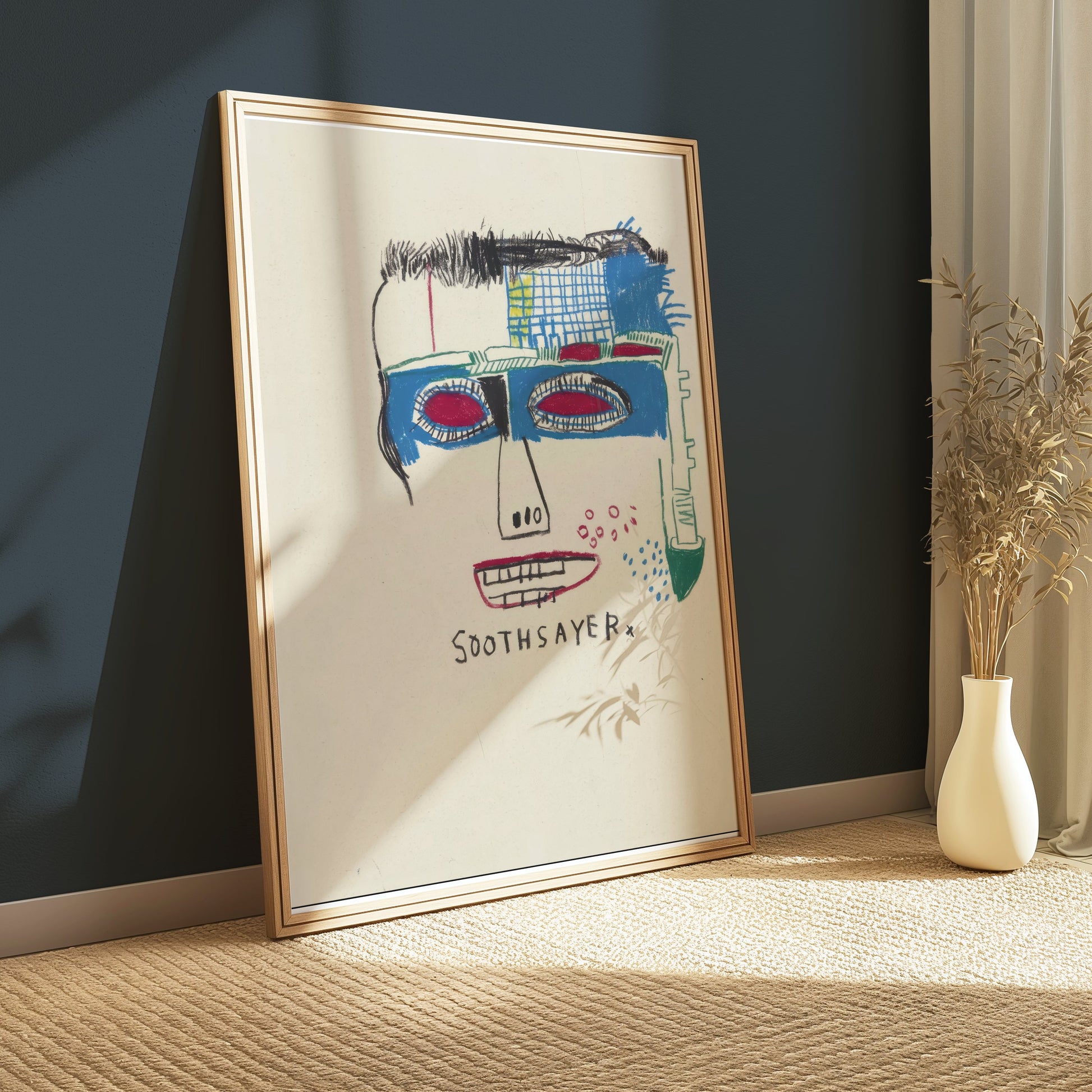 Premium Poster of Unique Abstract Face Art Design Soothsayer Posters