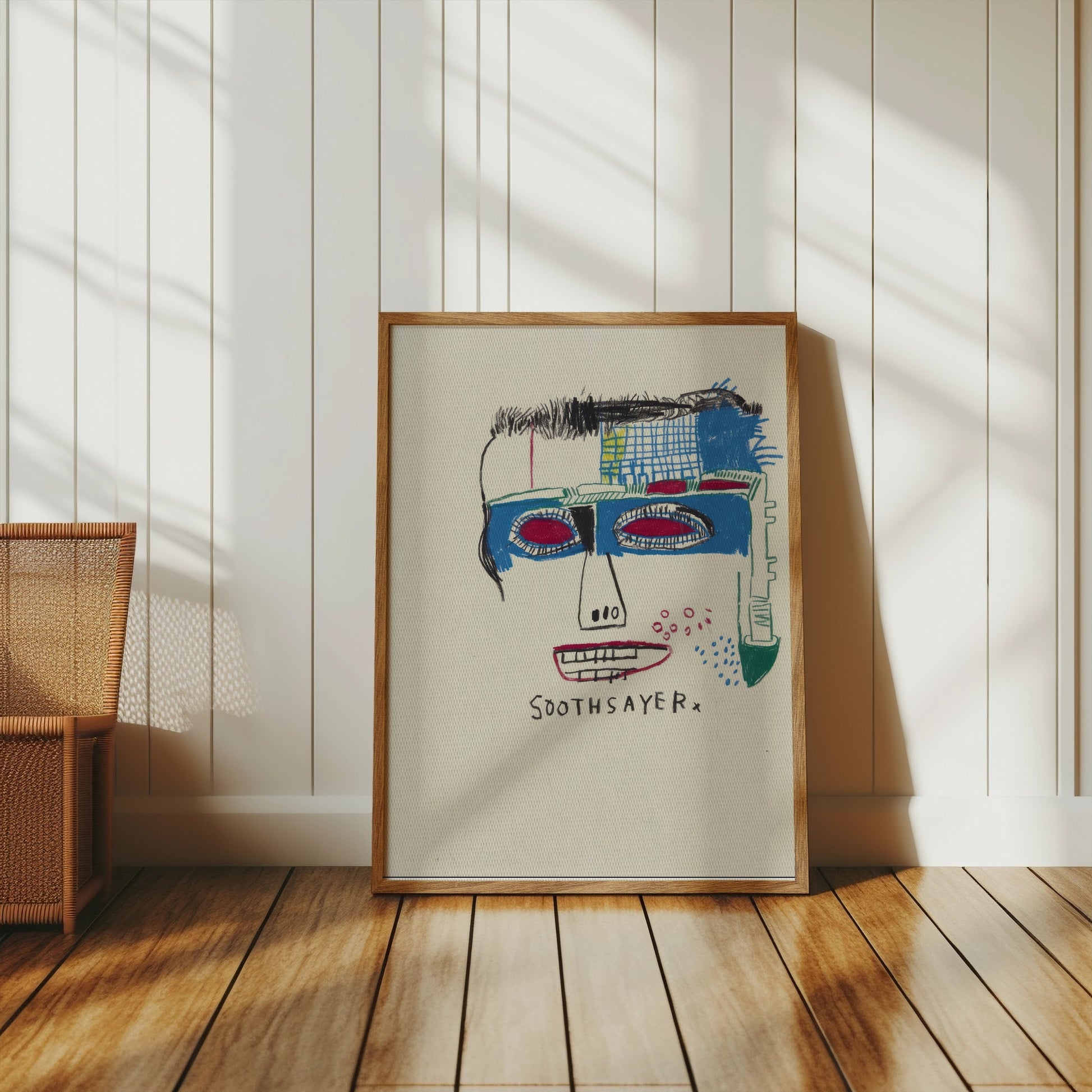 Premium Poster of Unique Abstract Face Art Design Soothsayer Posters