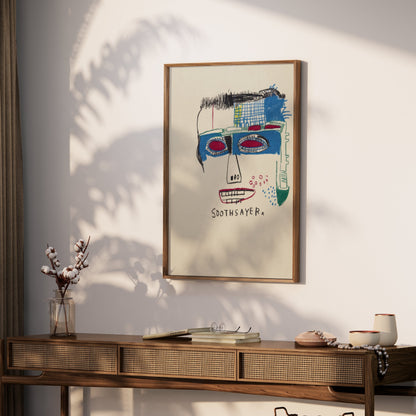 Premium Poster of Unique Abstract Face Art Design Soothsayer Posters