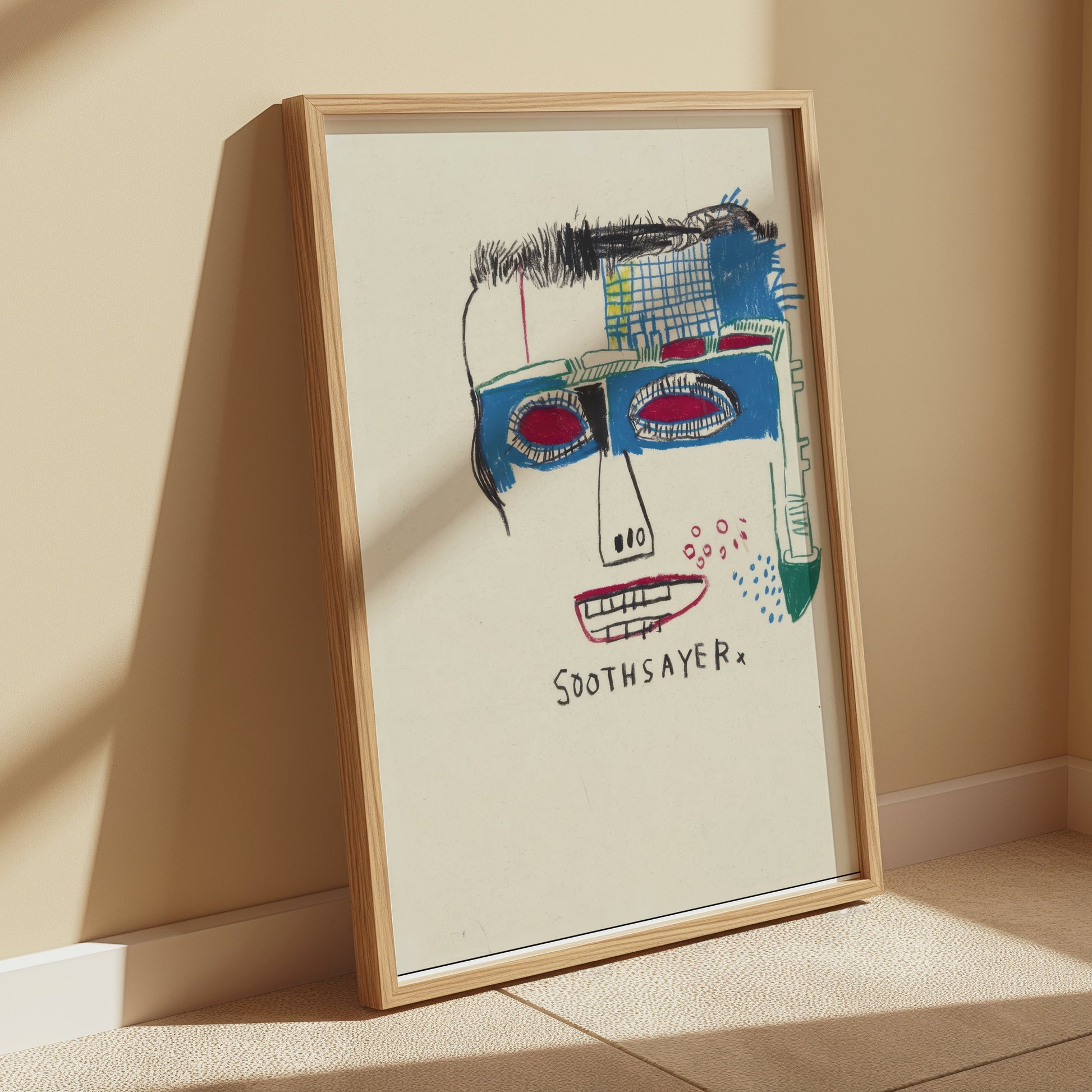 Premium Poster of Unique Abstract Face Art Design Soothsayer Posters