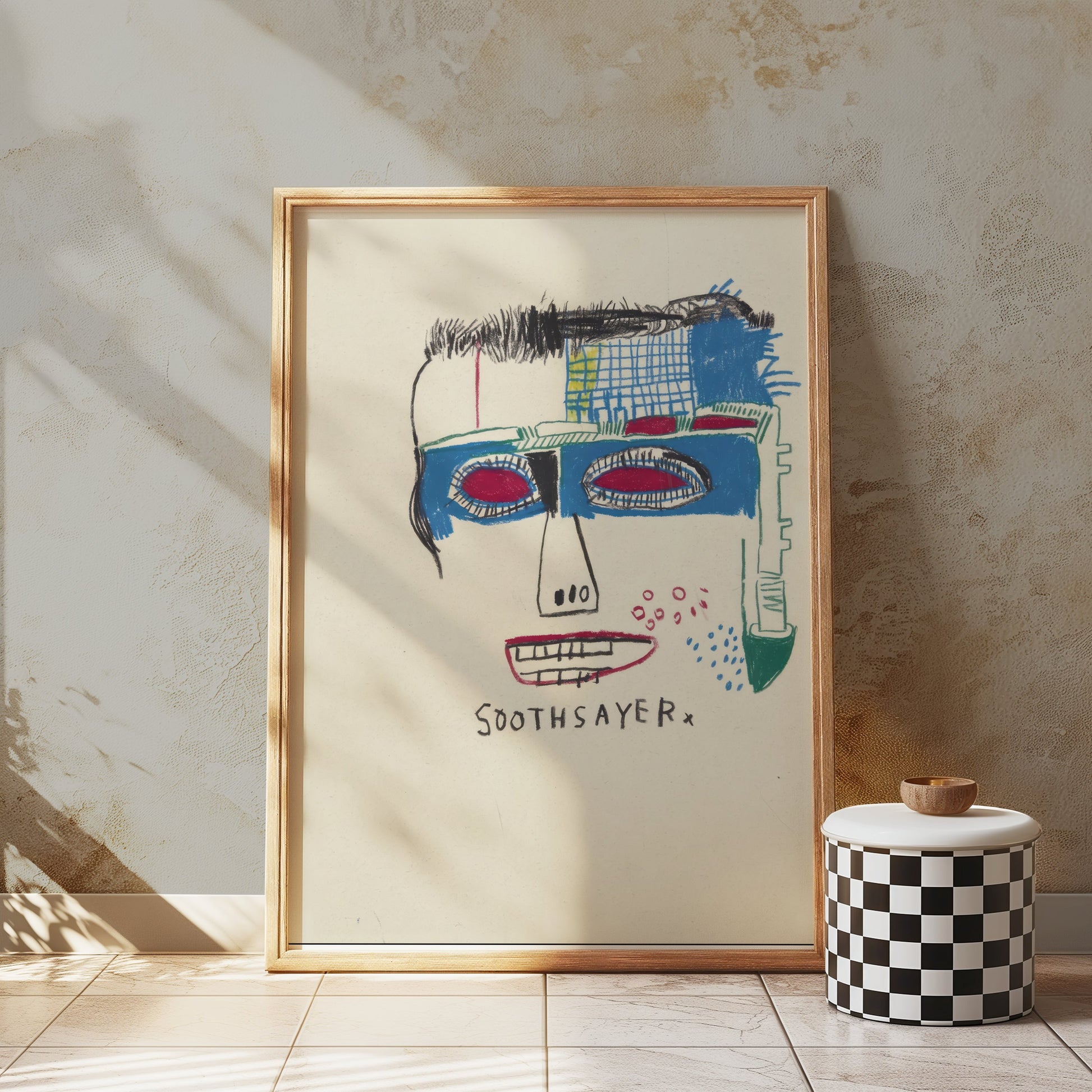 Premium Poster of Unique Abstract Face Art Design Soothsayer Posters