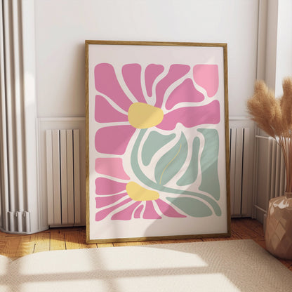 Premium Poster of Unique Abstract Floral Design Art Posters