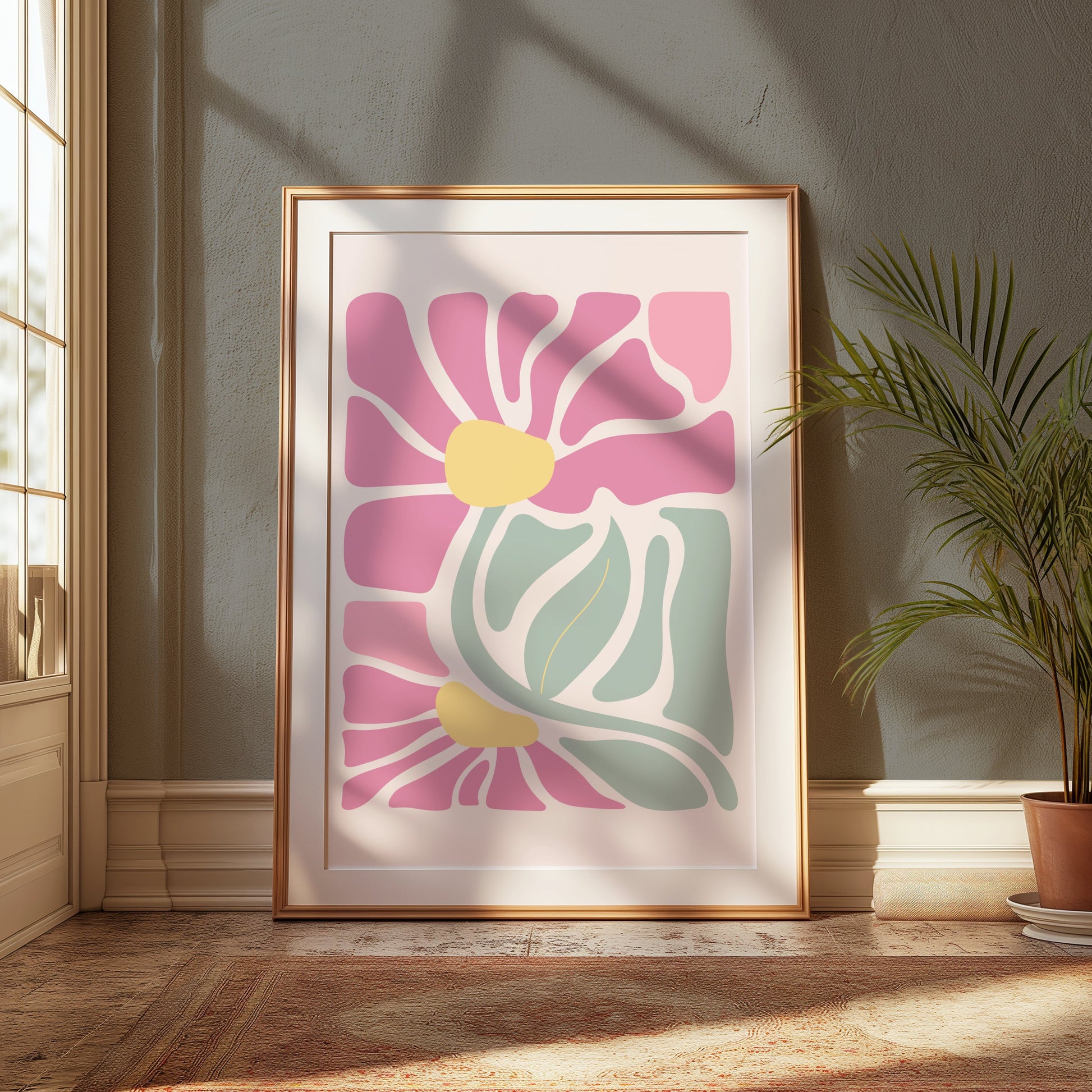 Premium Poster of Unique Abstract Floral Design Art Posters
