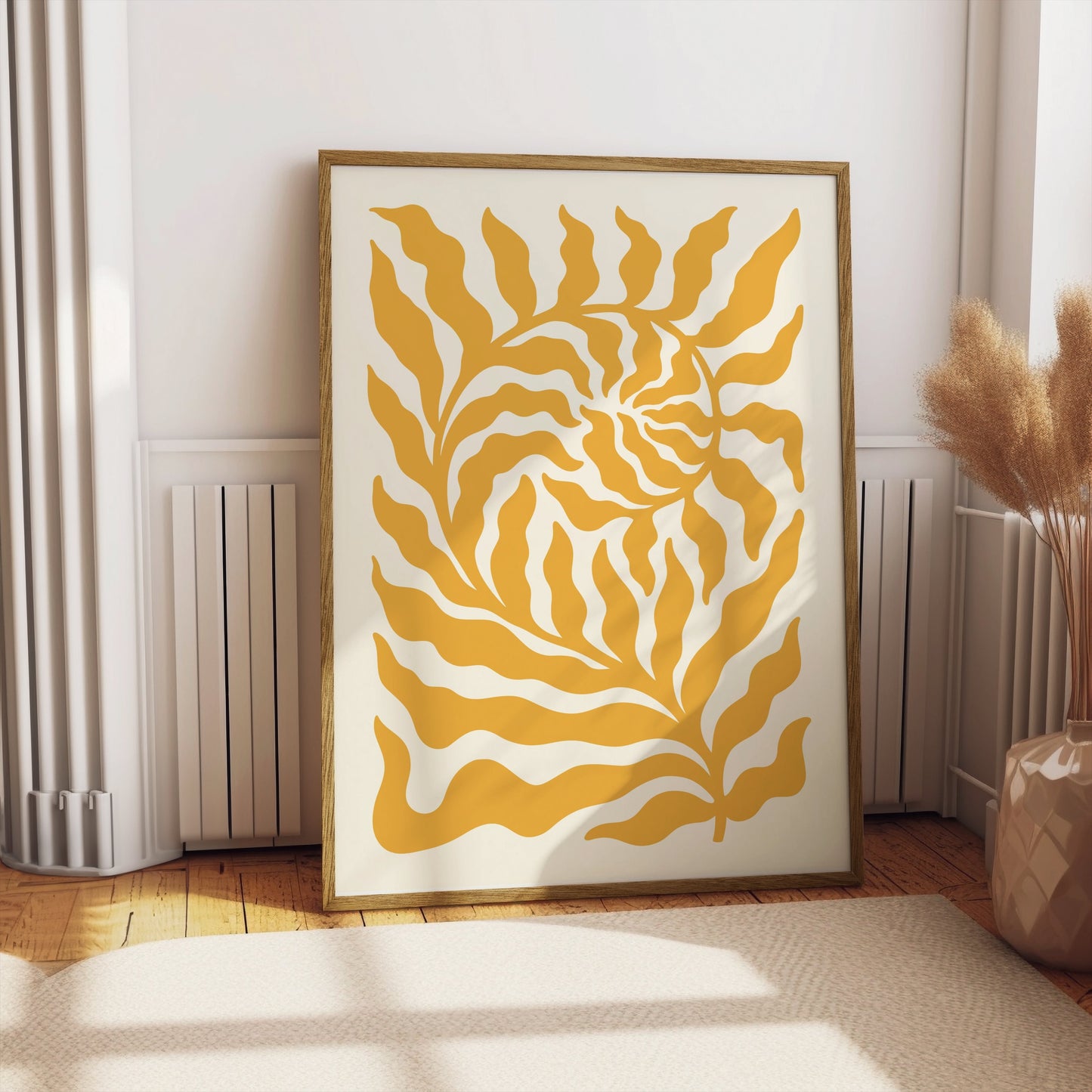 Premium Poster of Unique Abstract Leafy Pattern Decorative Posters
