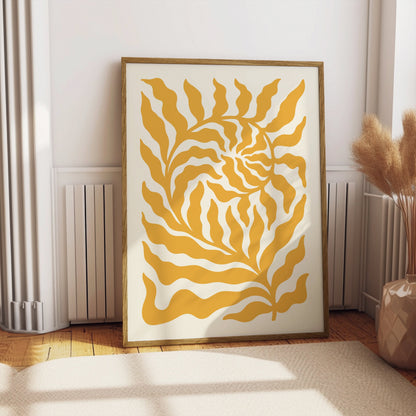 Premium Poster of Unique Abstract Leafy Pattern Decorative Posters
