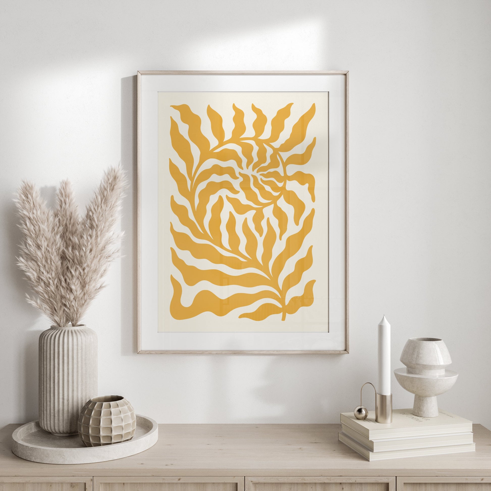 Premium Poster of Unique Abstract Leafy Pattern Decorative Posters