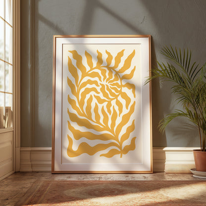 Premium Poster of Unique Abstract Leafy Pattern Decorative Posters