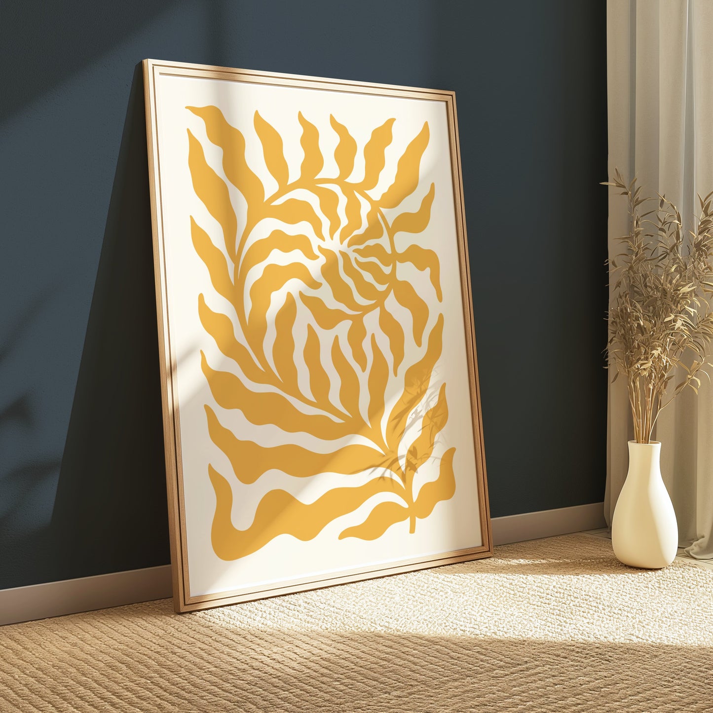 Premium Poster of Unique Abstract Leafy Pattern Decorative Posters