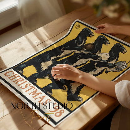 Premium Poster of Unique Christmas 98 Festive Bear Trio Art Print Posters