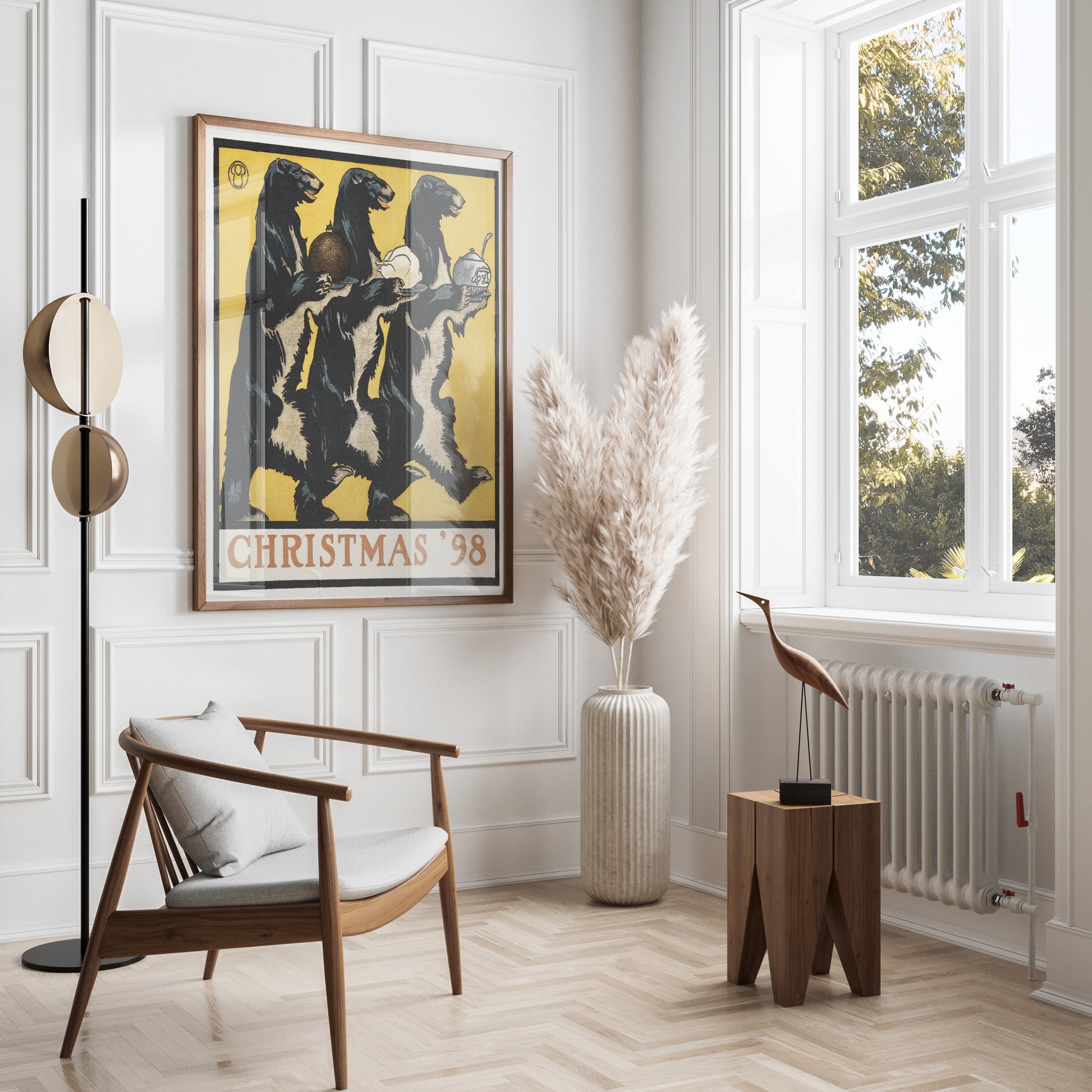 Premium Poster of Unique Christmas 98 Festive Bear Trio Art Print Posters