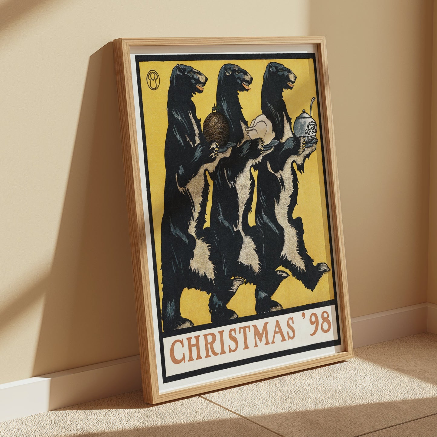 Premium Poster of Unique Christmas 98 Festive Bear Trio Art Print Posters