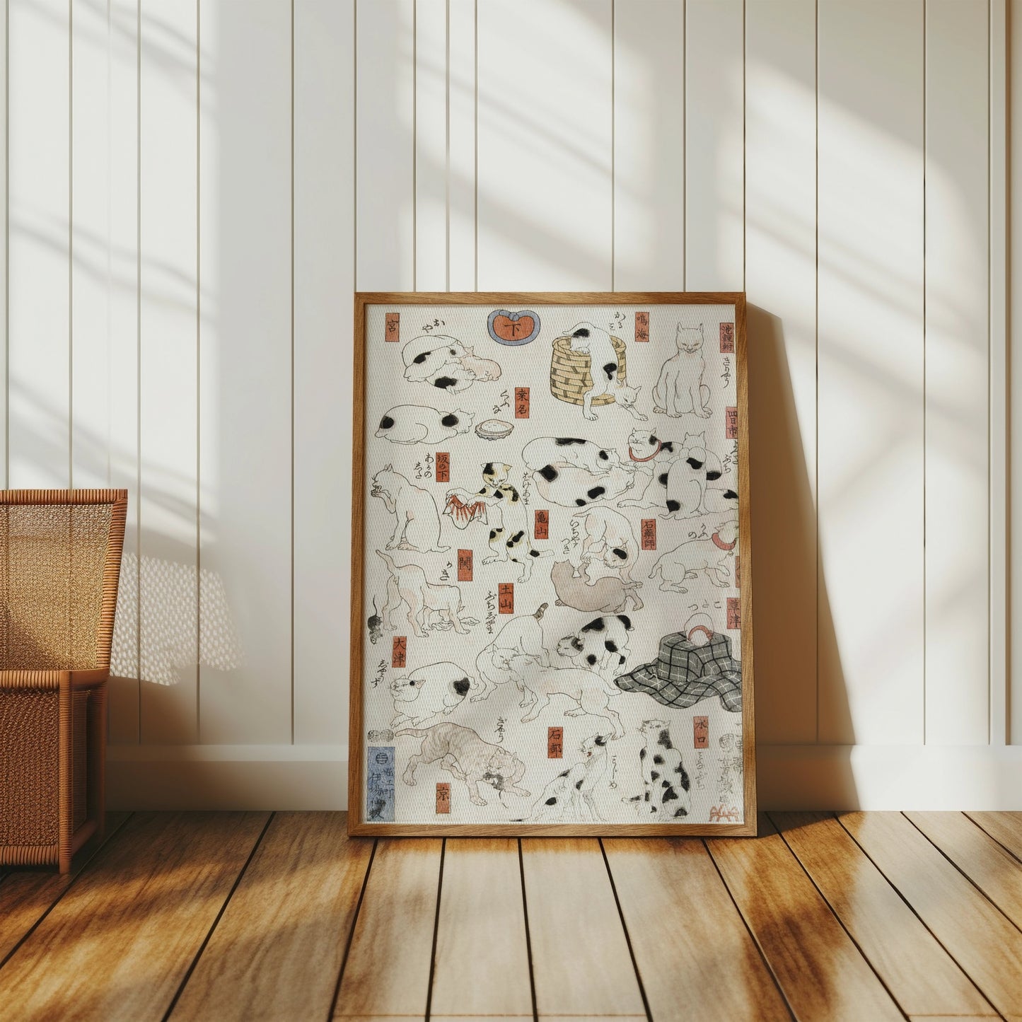 Premium Poster of Unique Collection of Traditional Japanese Cat Art Posters