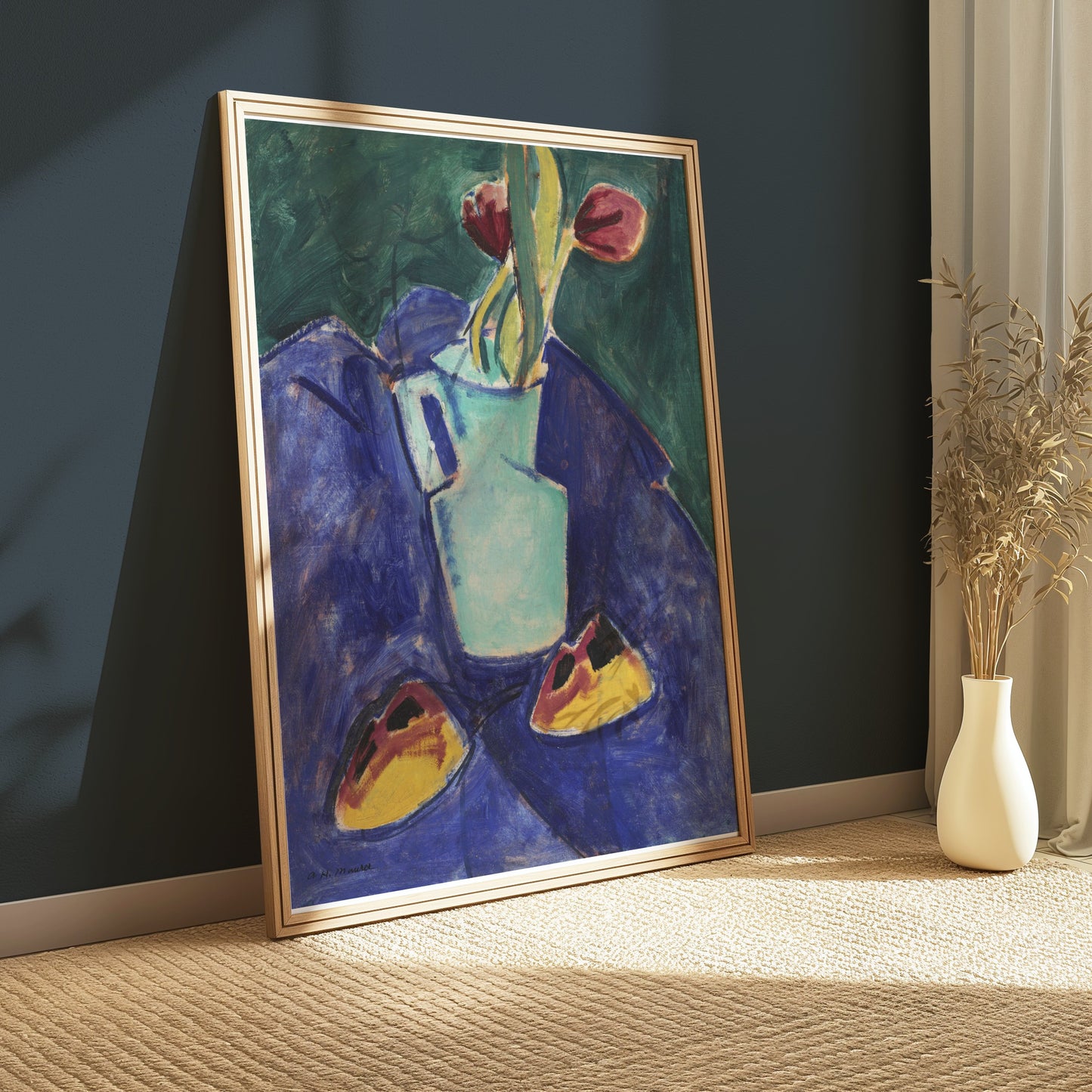 Premium Poster of Unique Colorful Abstract Still Life Floral Art Posters