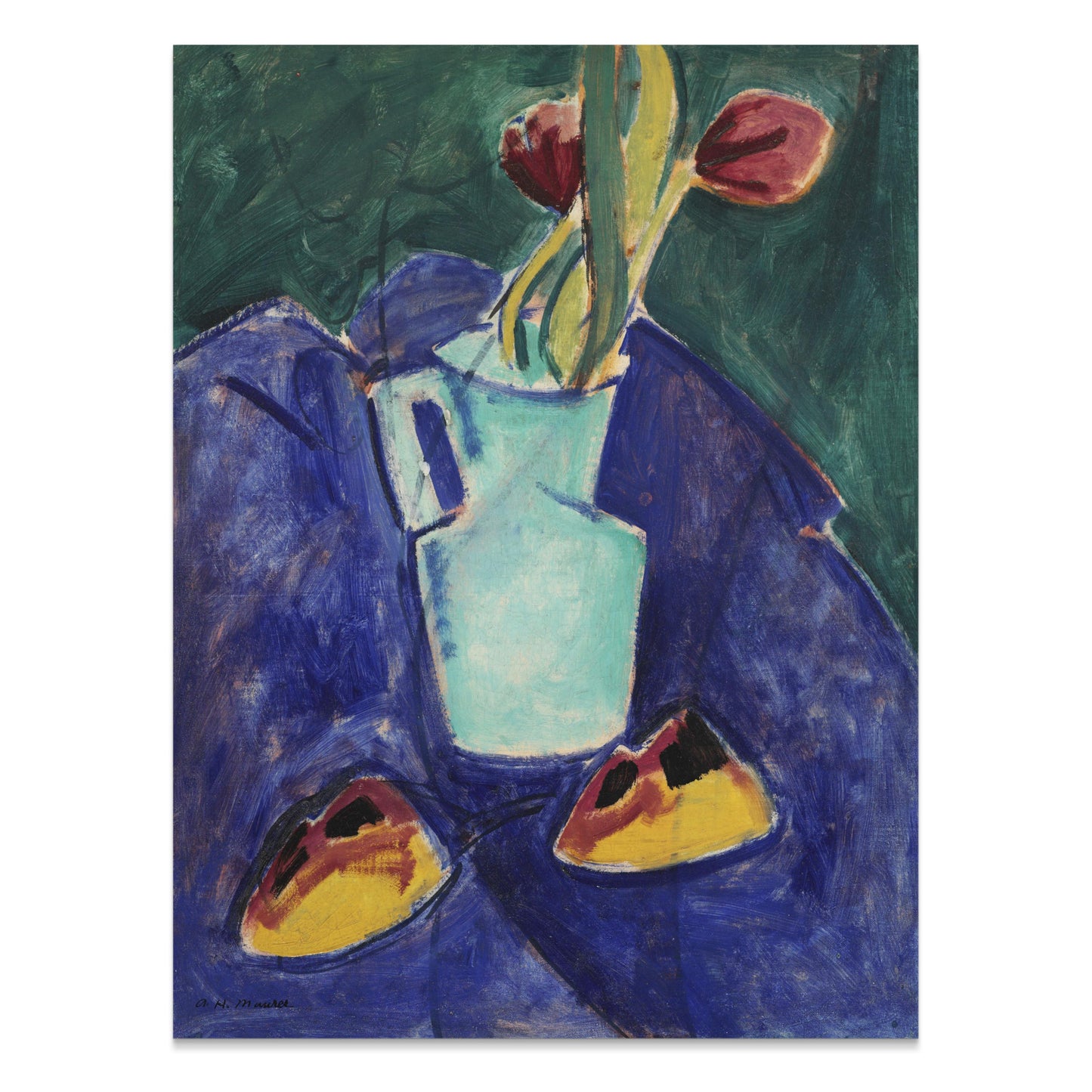 Premium Poster of Unique Colorful Abstract Still Life Floral Art Posters